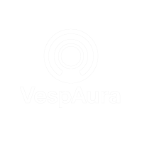 Logo minimalista VespAura in bianco e nero Logo minimalista VespAura in bianco e nero